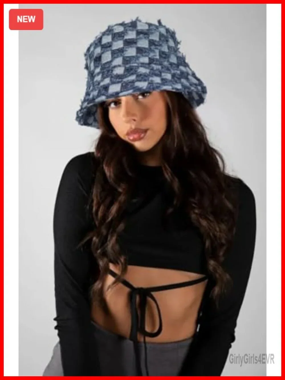Vintage Wash Cotton Bucket Hat Checkerboard Fishermen Sun Cap